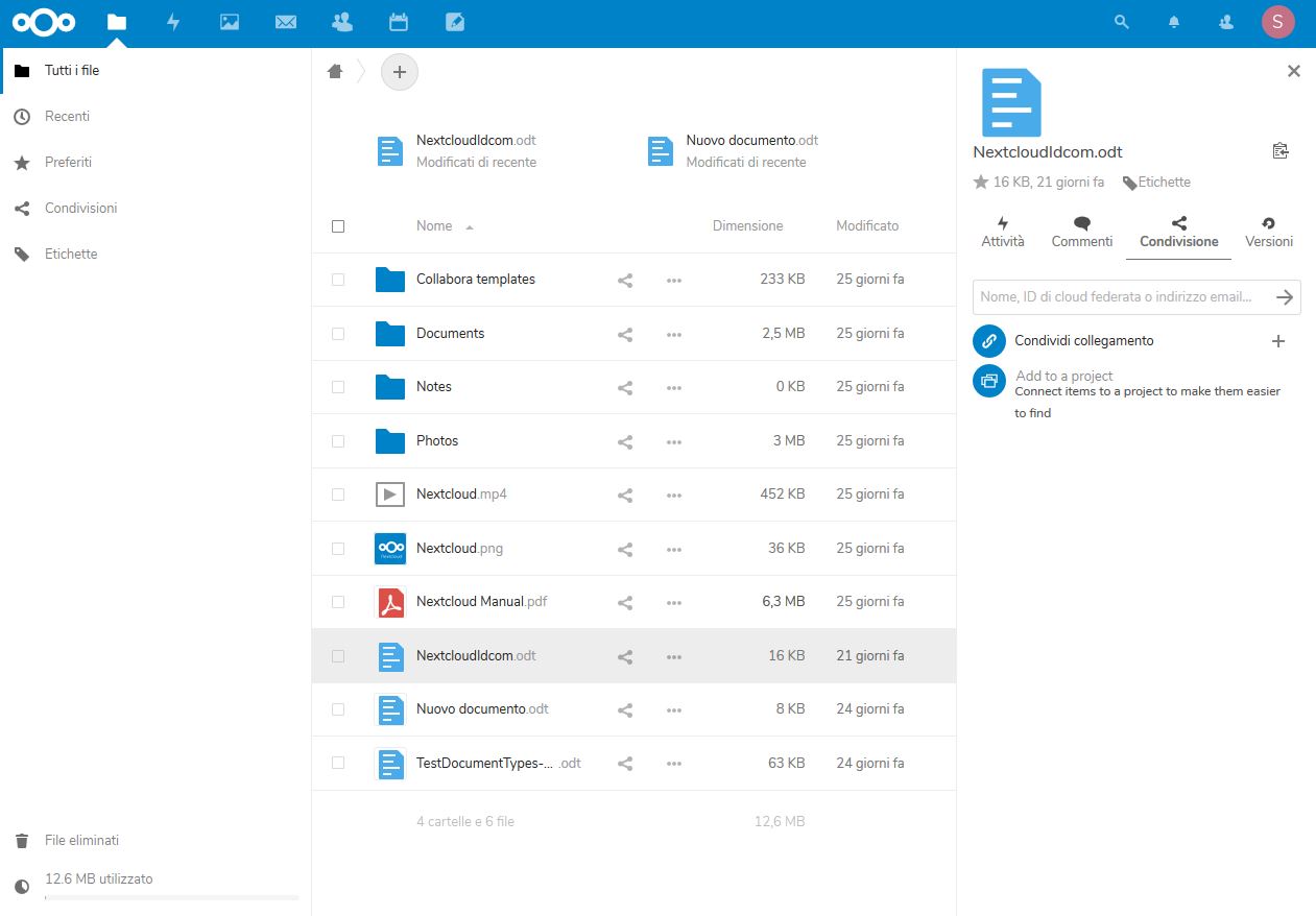 nextcloud share